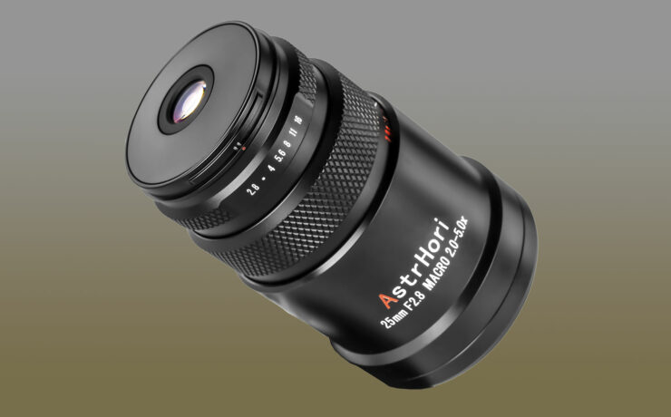 AstrHoriがミラーレスカメラ用25mm F2.8 2X-5Xマクロレンズを発表