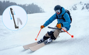 Anuncian el Ski Pole Mount Insta360 - La montura se fija fácilmente a los bastones de esquí