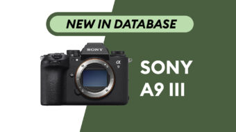 Sony Alpha a9 III - Newly Added to Camera Database