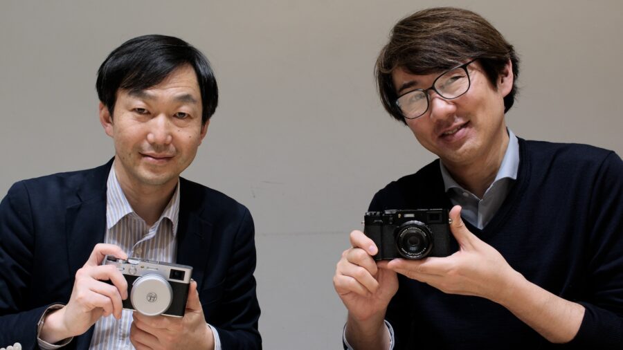 Igarashi-san and Watanabe-san with the new X100VI