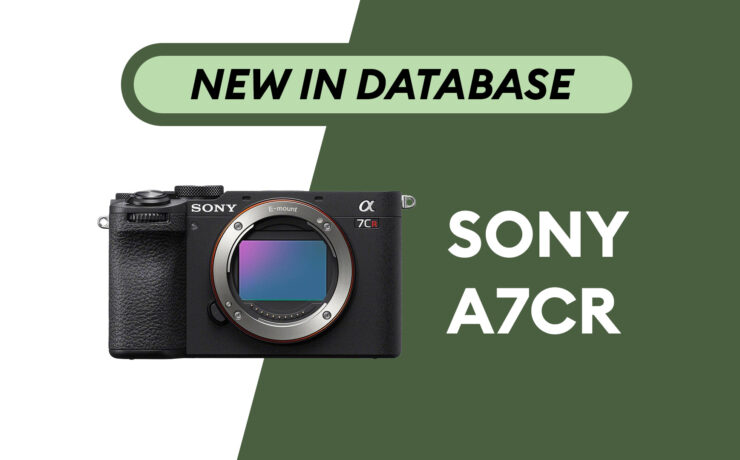 Sony Alpha a7CR – Newly Added to Camera Database