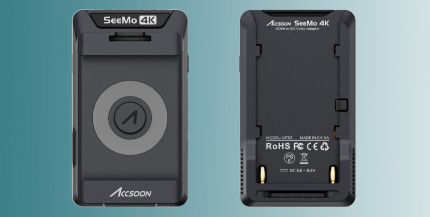 Accsoon SeeMo 4K HDMI Adapter Introduced -  Turns iPhones/iPads into On-Camera Monitors with 4K Streaming
