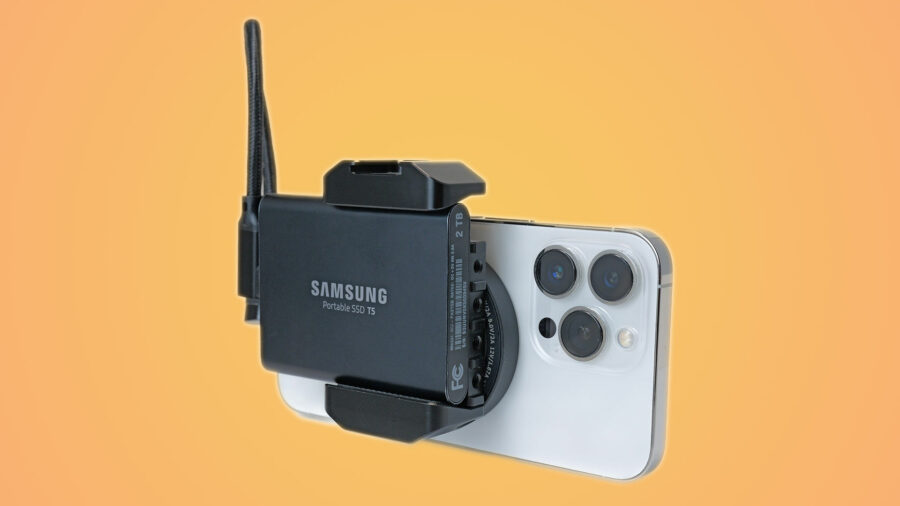 The Galileo MagDrive with a Samsung T5 SSD