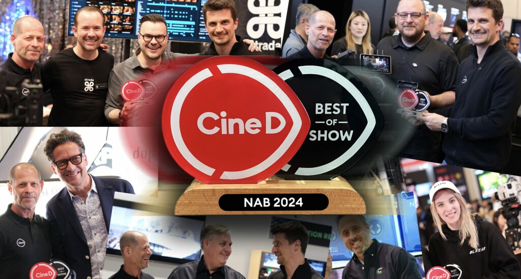 CineD Best-of-Show Award for NAB 2024 Winners – Blackmagic Design, Blazar, CoreSWX, DJI, DoPchoice, Strada