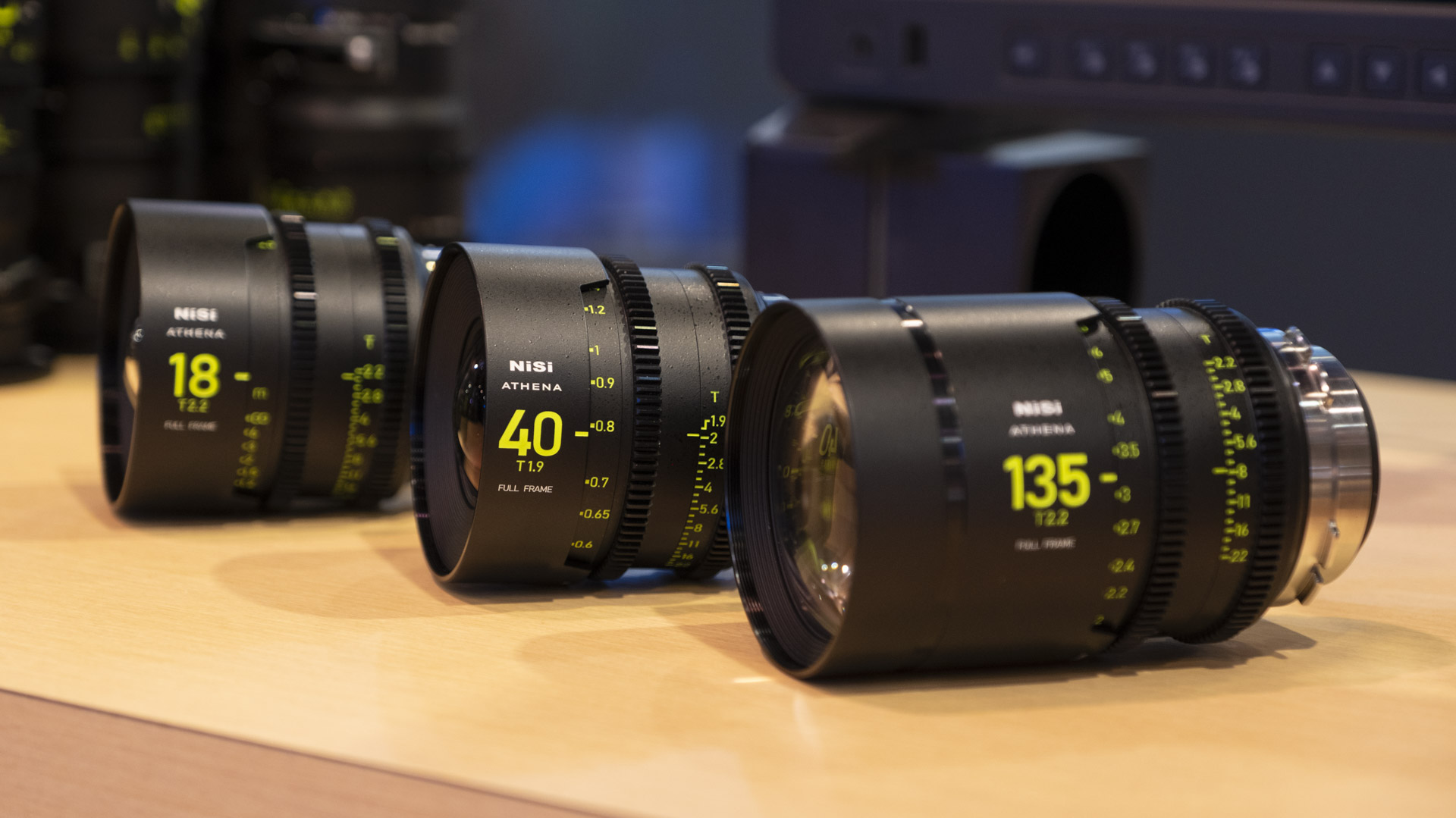 NiSi ATHENA Prime 18mm T2.2, 40mm T1.9, and 135mm T2.2 Unveiled