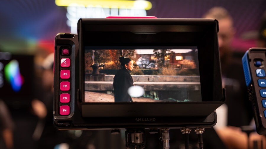 SmallHD Ultra 7 Bolt 6 with custom red buttons