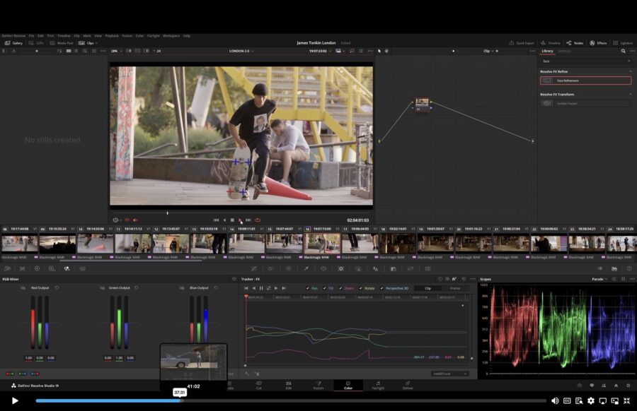 DaVinci Resolve 19 IntelliTrack