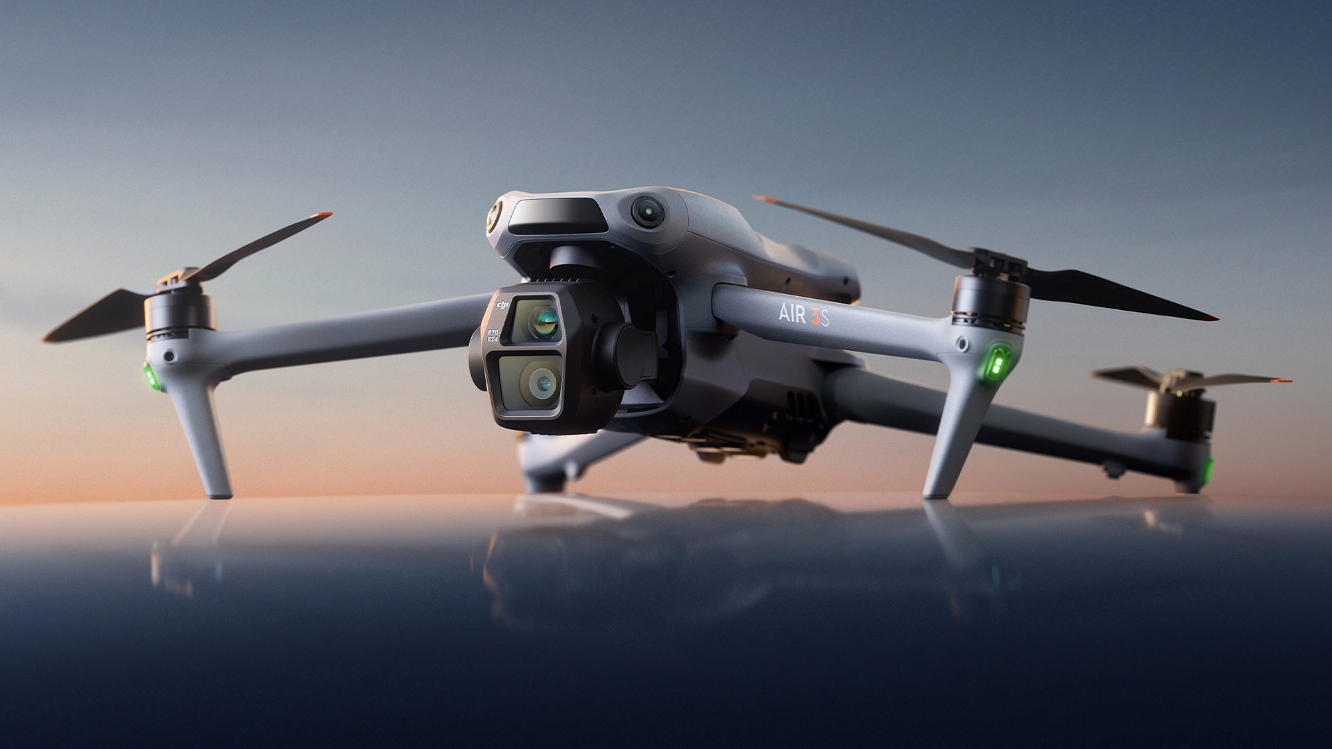 DJI Air 3S Drone With 1 inch Main Camera And Front facing LiDAR Sensor 
