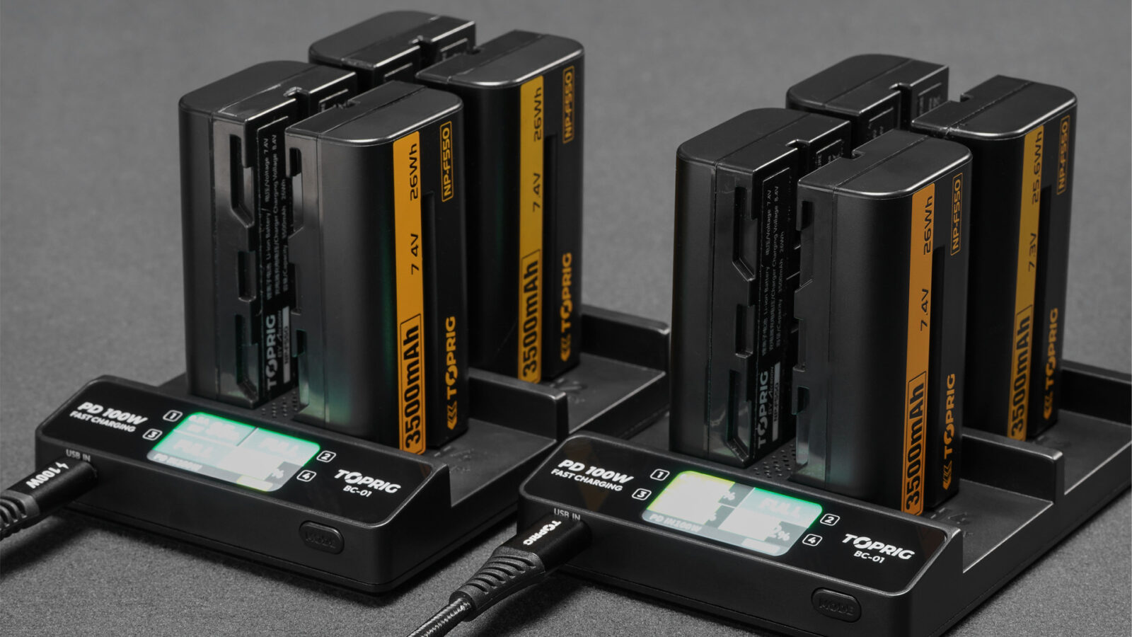 Caricabatterie PD 100W Accsoon Toprig BC-01 – 4 Canali Per Sony NP-F, Display LCD E Attivazione Batterie Scariche, Adattatore Non Incluso Caricabatterie PD 100W Accsoon Toprig BC-01 – 4 Canali Per Sony NP-F, Display LCD E Attivazione Batterie Scariche, Adattatore Non Incluso
