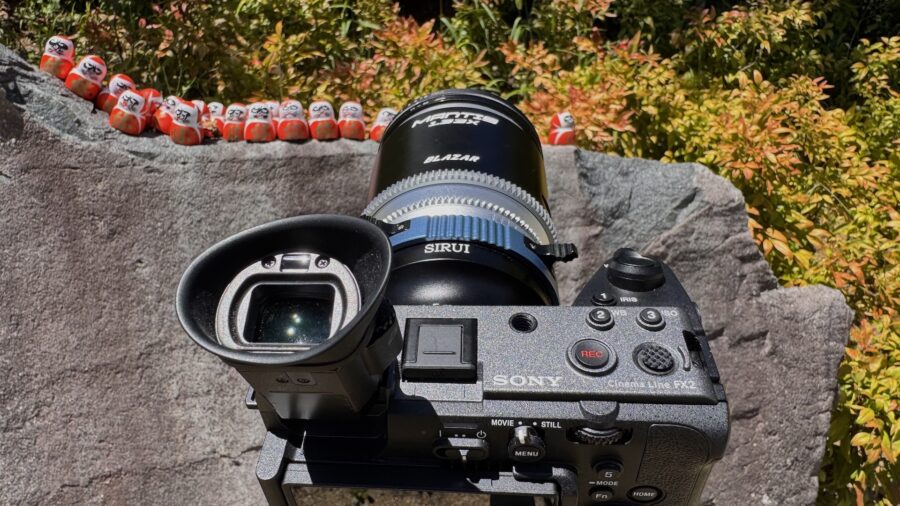 Sony FX2, SIRUI PL/E adapter and BLAZAR Mantis 35mm anamorphic lens