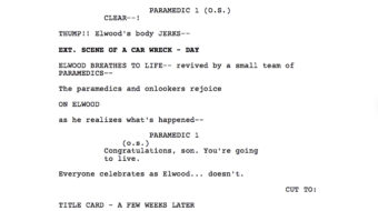 Unconventional Script Formatting with Film Examples – When It Can Be ...
