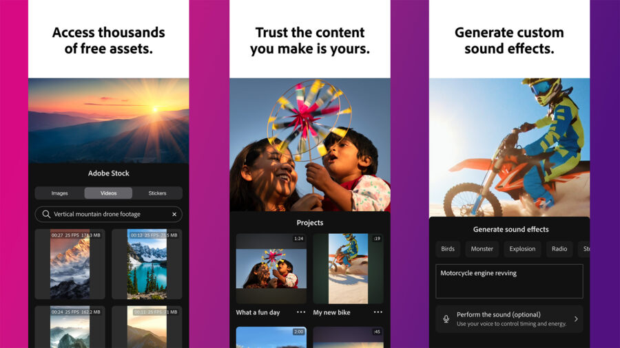 Adobe Premiere for iPhone features