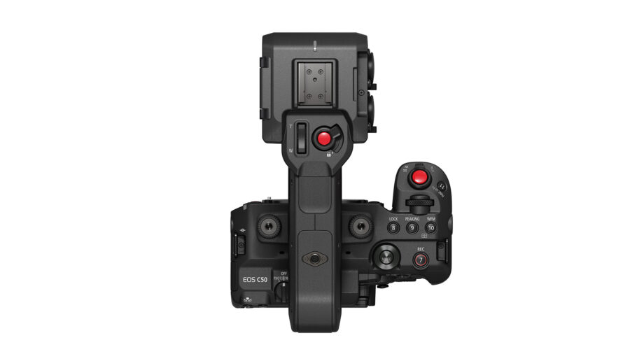 Top of the Canon EOS C50