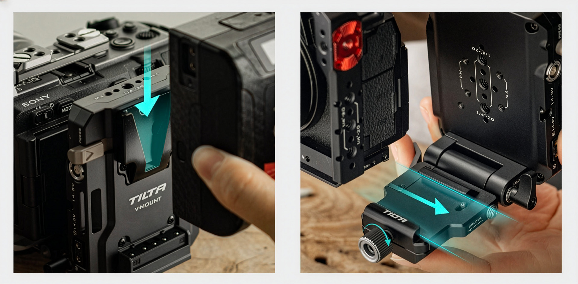 Tilta Piastra per batteria Pocket V-Mount Tilta Piastra per batteria Pocket V-Mount