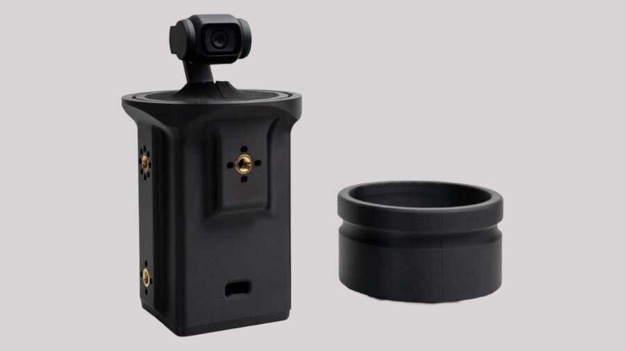 DJI Osmo Pocket 3 inside the Zoss Box-Style rig