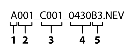 N-RAW file with RED file naming