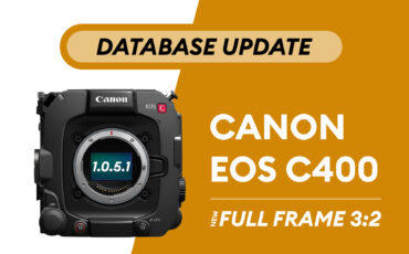 Canon EOS C400 - Camera Database Update