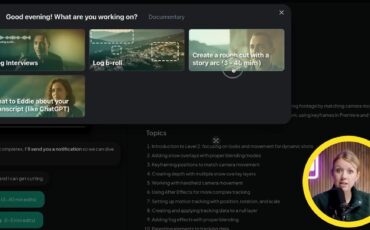 Eddie AI Contextual B-Roll Placement Added to A-Roll Rough Cuts