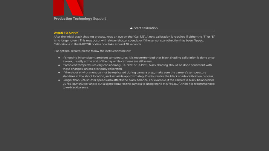 Netflix V-RAPTOR XE recommended settings