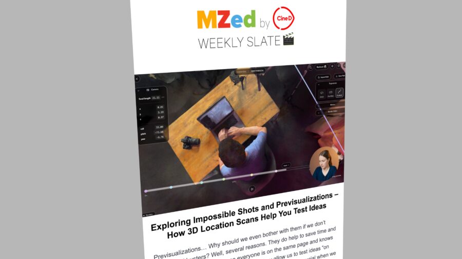 MZed Education Newsletter informs about new filmmaking courses