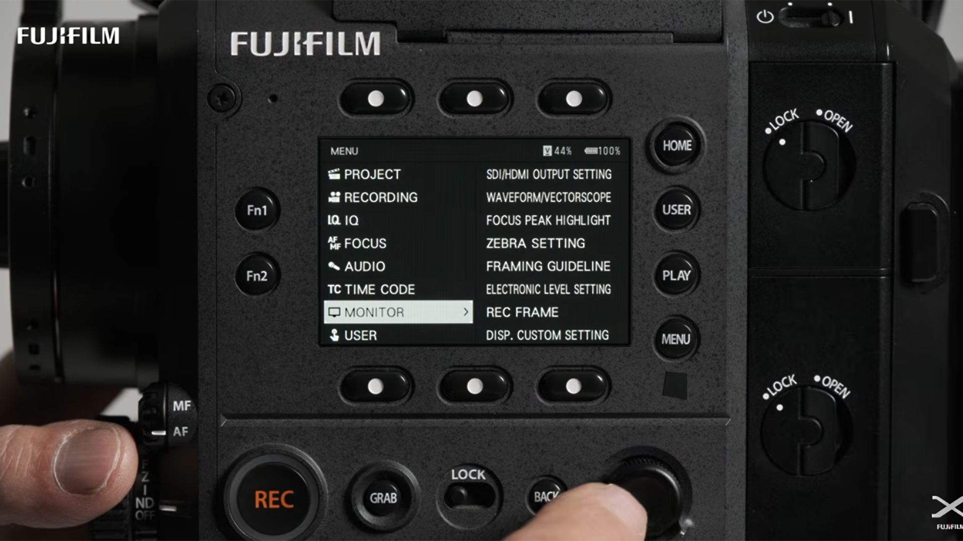 Monitor Section FUJIFILM Hands-On with GFX ETERNA 55 Chapter 4 - Monitoring and Output ...