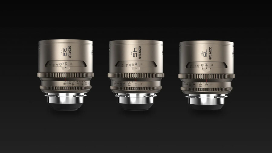 DZOFILM Arcana 1.5x anamorphic 32mm, 45mm, and 75mm T2.1