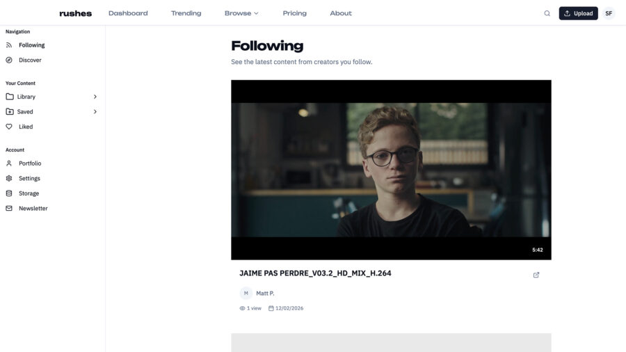 Following feed - creator-focused community