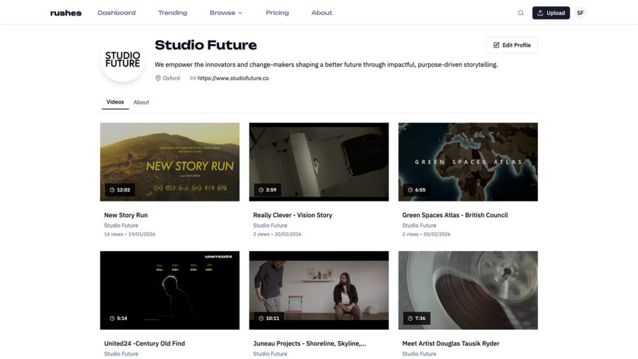 Portfolio page
