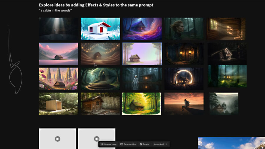 Adobe Firefly effects and styles