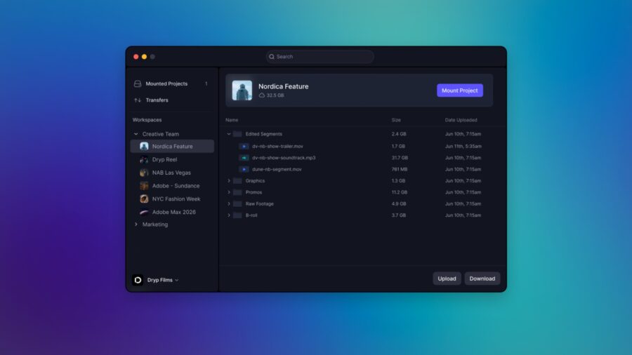 Frame.io Drive - Mount a Project