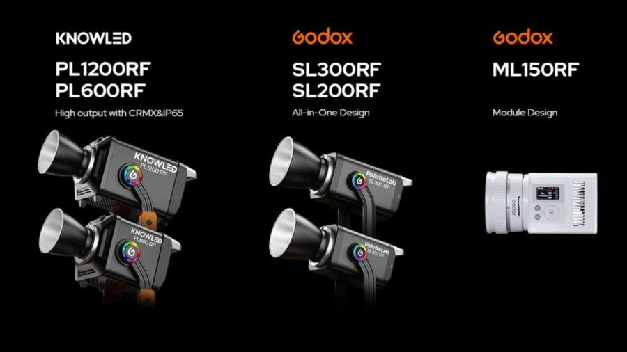 Godox's upcoming fixtures with the PaletteLab light engine inside