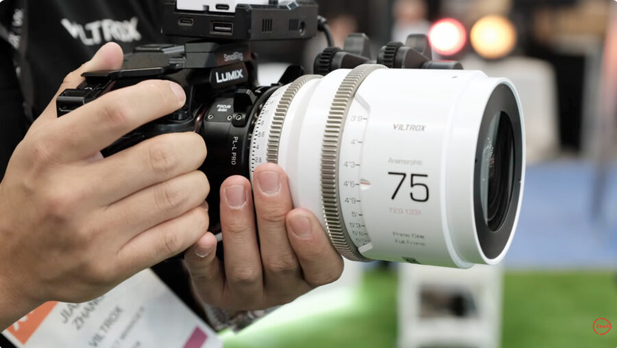 Viltrox 75mm on camera