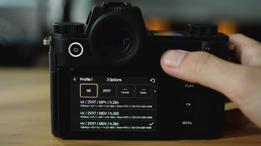 Leica SL3-P menu. Eliminating possibilities is the way to get your settings