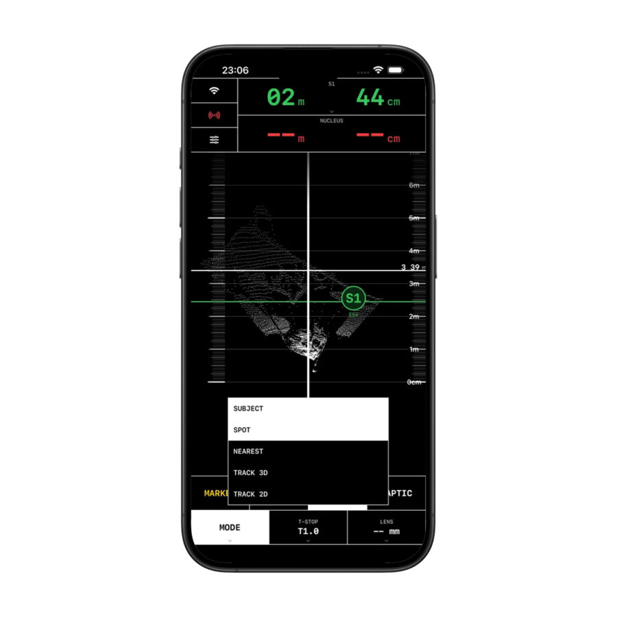 Main LidarAC RX user interface