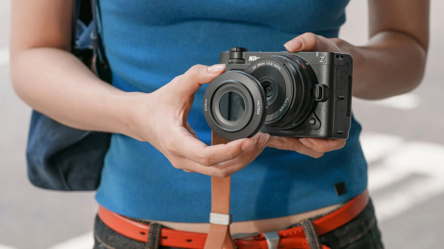 Viltrox AF 26mm f/2.8 EVO lens on a Nikon camera.