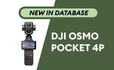 DJI Osmo Pocket 4P - Newly Added to Camera Database
