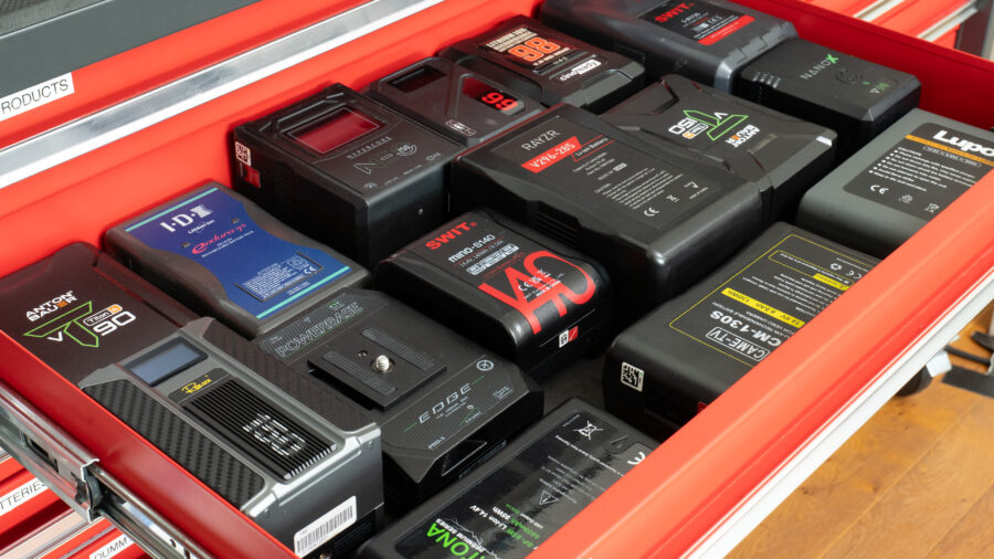 v-mount batteries from various vendors come in various capacities