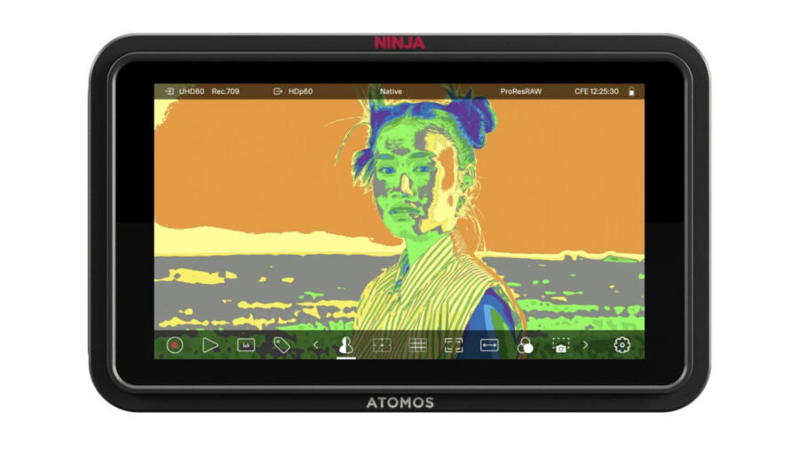 All Ninja monitor-recorders support EL Zone, a professional false color exposure tool 