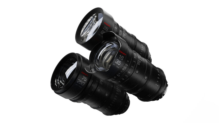 CHIOPT XTREME ZOOM series with 16-35mm, 28-85mm, and 75-250mm