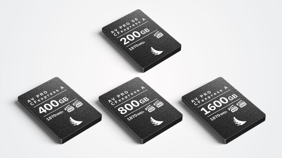 The two Angelbird CFexpress Type A memory card lines