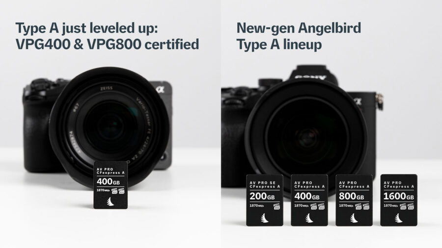 The Angelbird AV PRO SE CFexpress A v4 and AV PRO CFexpress A v4