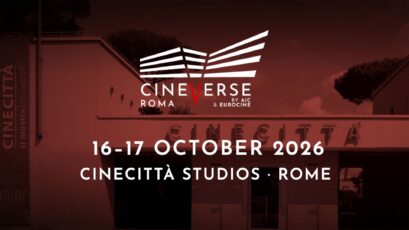 CineVerse Roma Comes to Cinecittà Studios – Expo Floor, Hands-On Tech Room, AIC IMAGO Panels