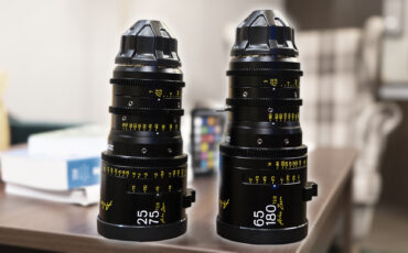 'DZOFILM Arles Zooms Announced – 25-75mm and 65-180mm T2.6 With Prime-Matched Color'
