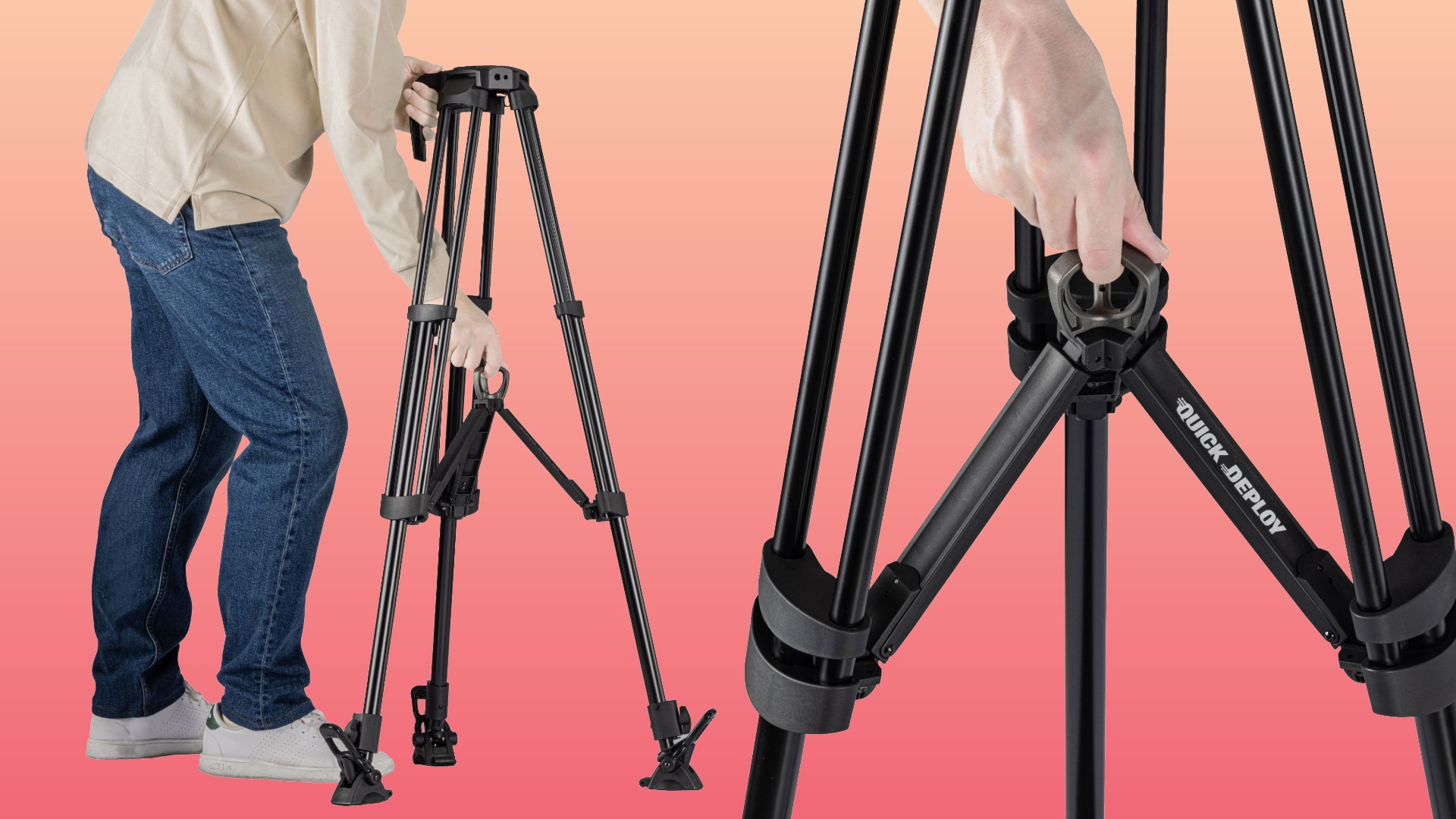 Libec Q30B and Q50B: One-Motion Spreader Deploy, 45kg Load, Under 3kg