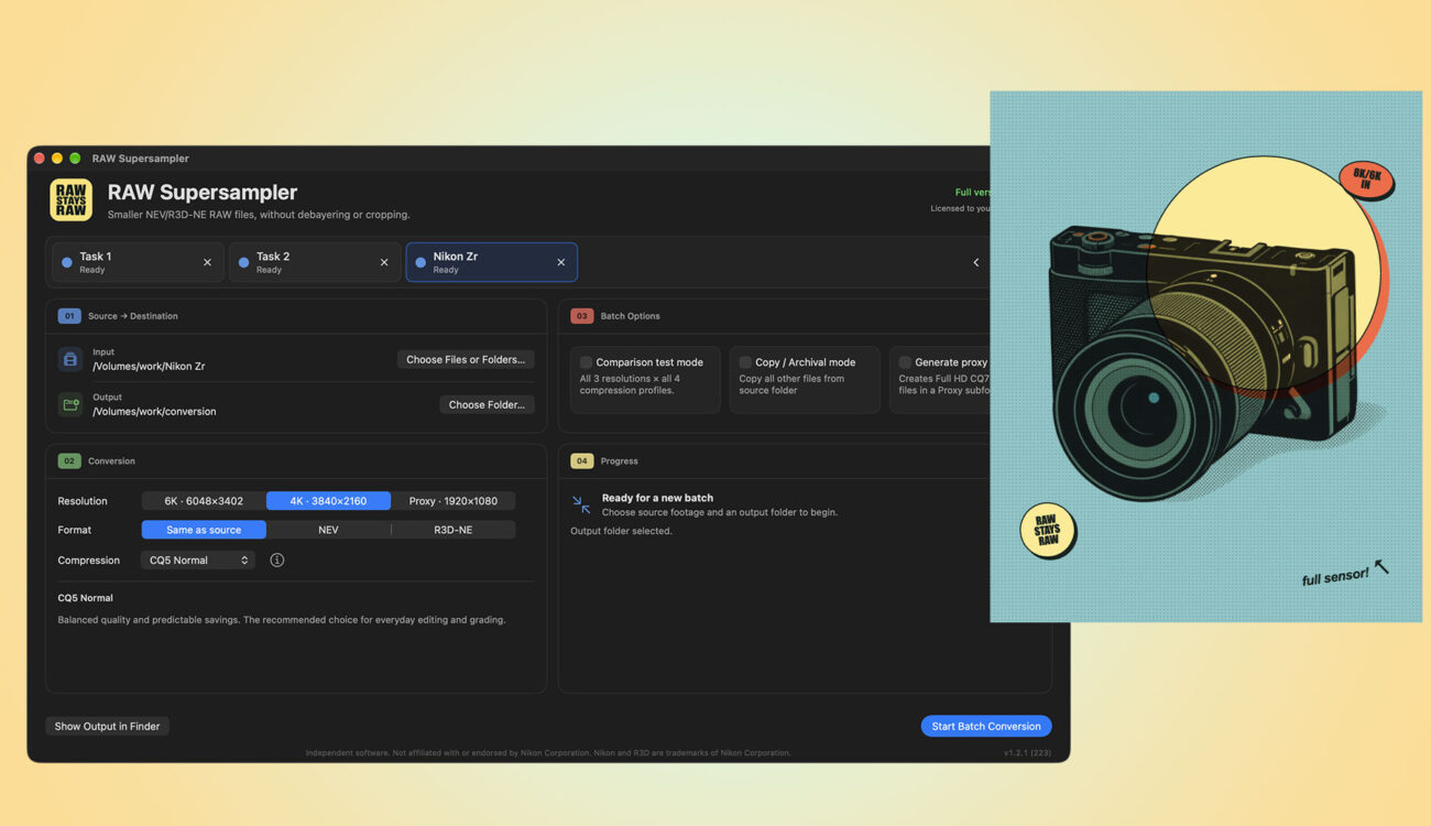 RAW Supersampler Aims to Reduce Nikon Raw File Sizes While Keeping a Native Raw Workflow