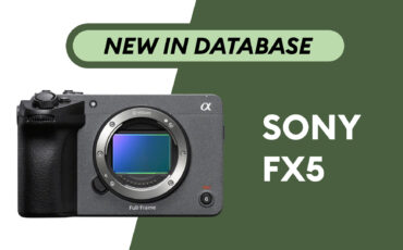 Sony FX5 - Newly Added to Camera Database