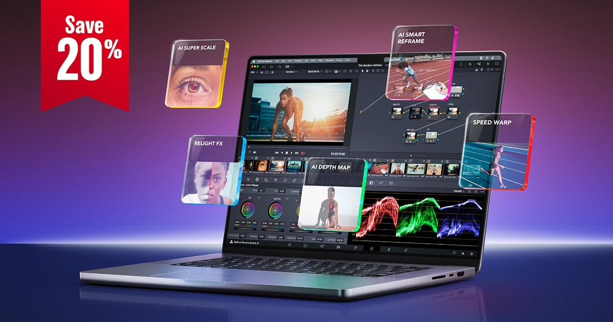 Blackmagic Design Cuts DaVinci Resolve Studio 21 by 20% – Panels and Editor Keyboards Also Discounted