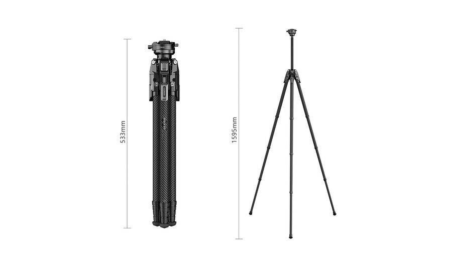The COMAN T1 Mini folded and fully extended