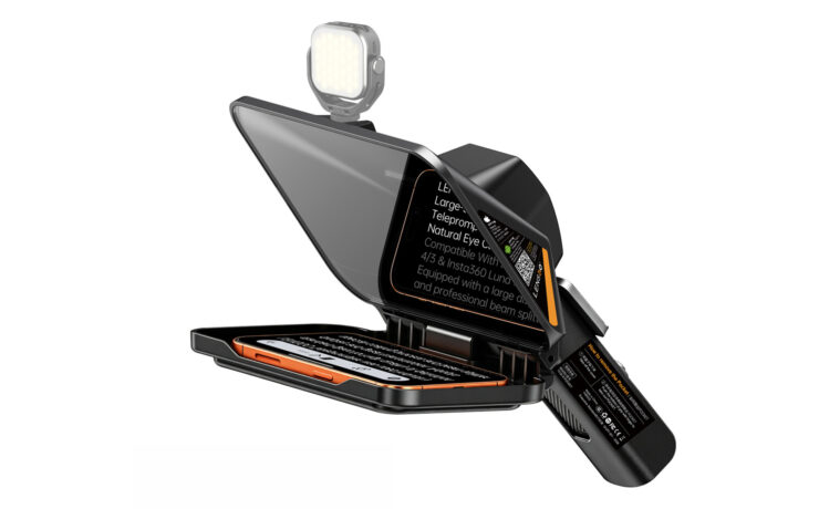 LENSGO TCQI 8 Pocket Teleprompter for DJI Osmo Pocket 3/4 Introduced – 8-Inch Screen, Magnetic Setup, Bluetooth Remote
