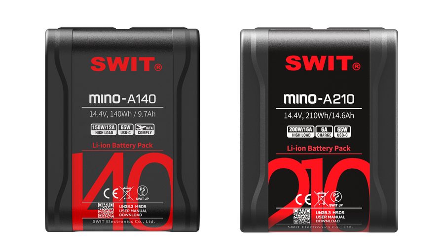 SWIT MINO-A series from the front next to each other.